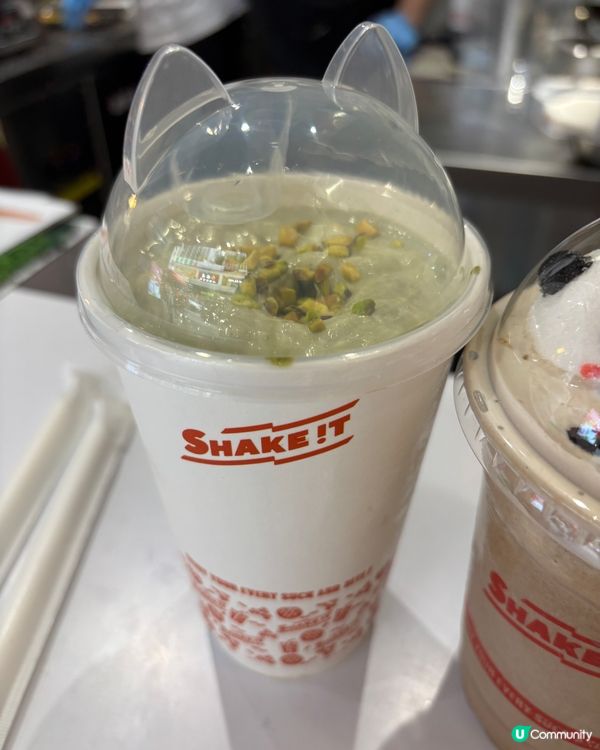 人氣奶昔窩夫店新品！珍珠奶茶奶昔🧋熊貓好可愛🐼