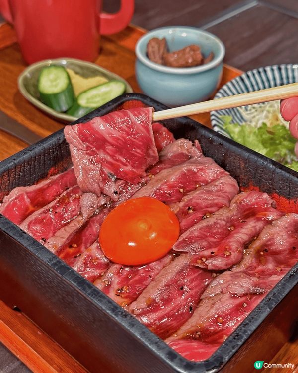 大阪㐂舌 韻午市食評：黑毛和牛熟成イチボ肉タタキステーキのお...