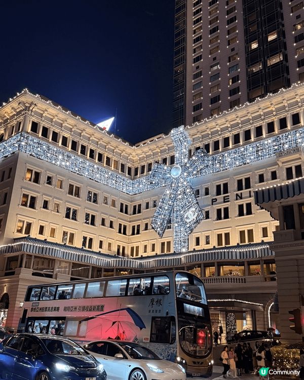 香港的聖誕節夜景非常美麗，在冬天食到熱辣辣的中菜十分暖胃很有...