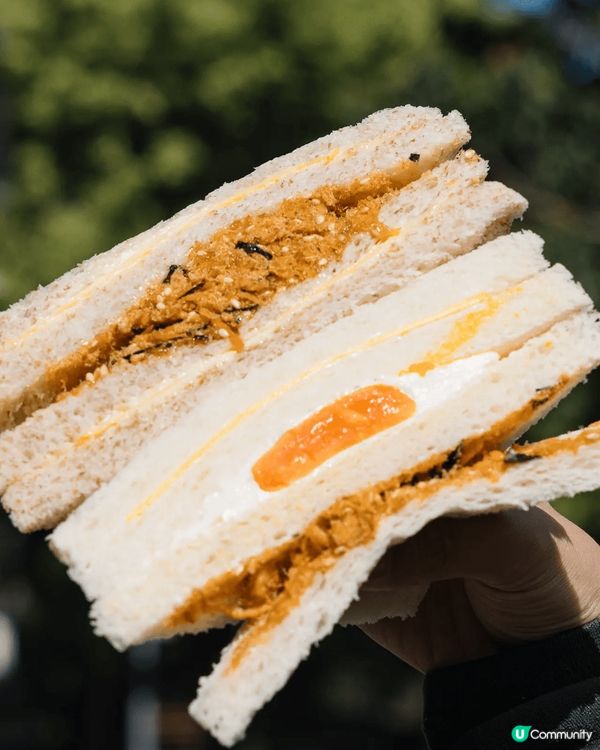 「洪瑞珍同款古早三文治」