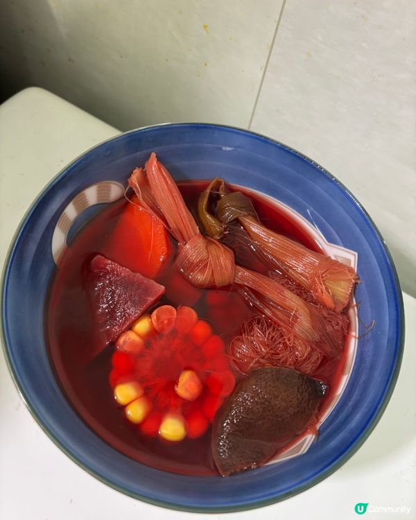 養生系列：紅菜頭甘荀粟米水