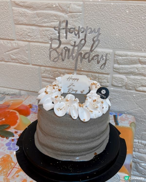 低糖黑芝麻豆乳慕絲蛋糕🎂  生日必試！