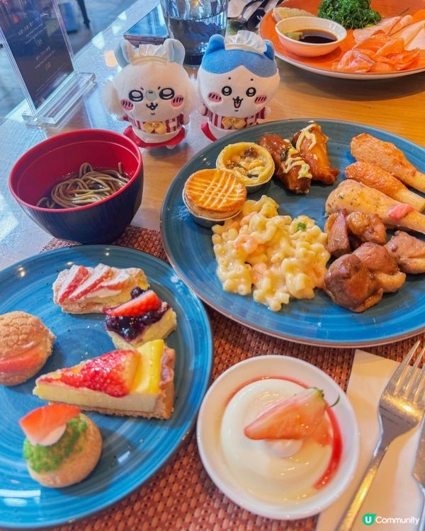 酒店自助餐下午茶｜採用士多啤梨製作的鹹、甜點