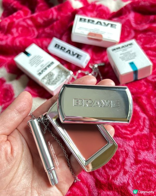 包裝美美 💕 吊飾唇頰兩用 💋 BRAYE鐵盒唇頰膏 