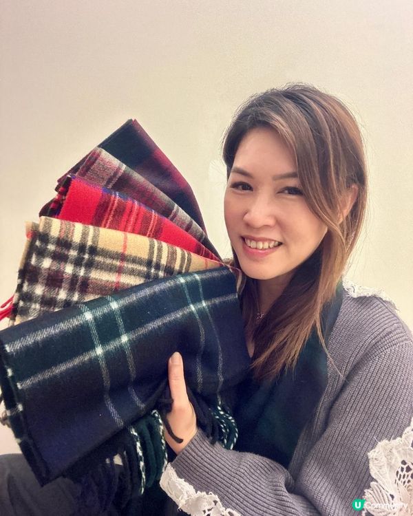 Cashmere 格仔頸巾$30就可以買到