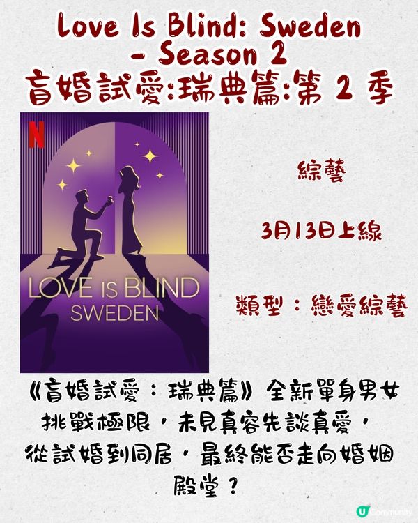 Netflix 3月上線片單🎬16部‼️IU&朴寶劍新作/Netflix原創韓國電影😍愛情/驚悚/紀錄片