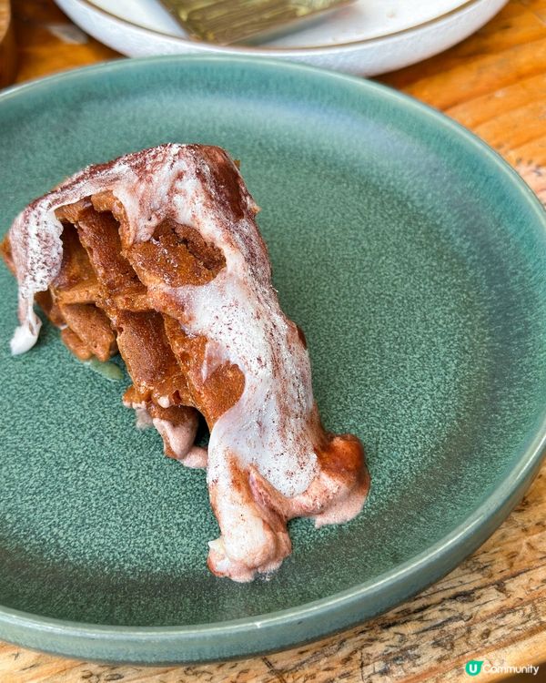 尖沙咀落地大玻璃Cafe❤️‍🔥必食招牌比利時朱古力麻糬窩夫