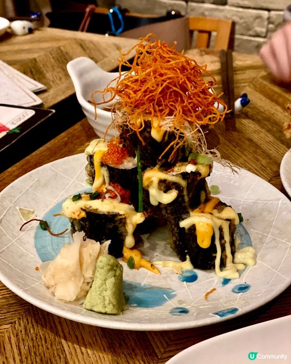 ✨香港🇭🇰-⚠️💬必點火山熔岩鮭魚卷‼️💢滿滿氛圍感居酒屋⁉️📣見內文