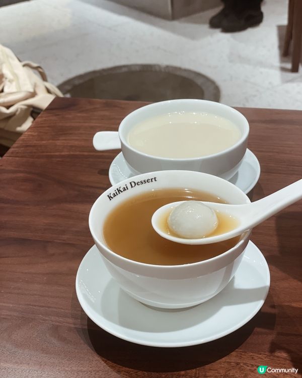 超濃薑汁湯圓 + 超足料白果腐竹薏米糖水 去濕一流！