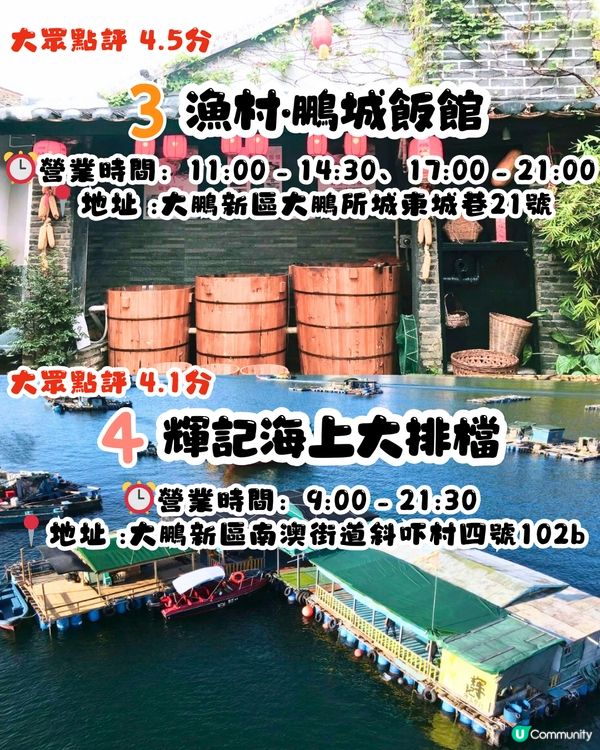 深圳地膽推介😋大鵬新區餐廳TOP10‼️超多明星幫襯/生猛海鮮/正宗客家菜/靚景海邊餐廳😍