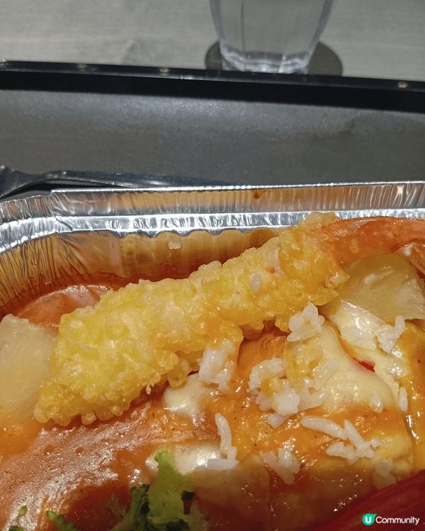 大家樂午市有新嘢：龍蝦汁海鮮焗飯。大大舊炸蝦、八寸長蟹柳。經...