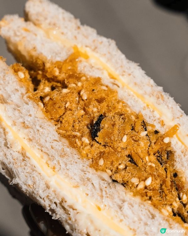 「洪瑞珍同款古早三文治」
