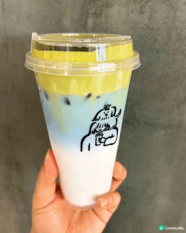喜茶 期間限定 抹雲椰藍 椰子味飲品+抹茶奶蓋