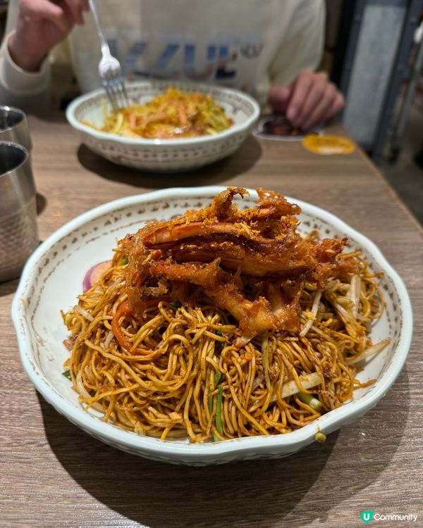 百份百餐廳-魷魚絲炒麵