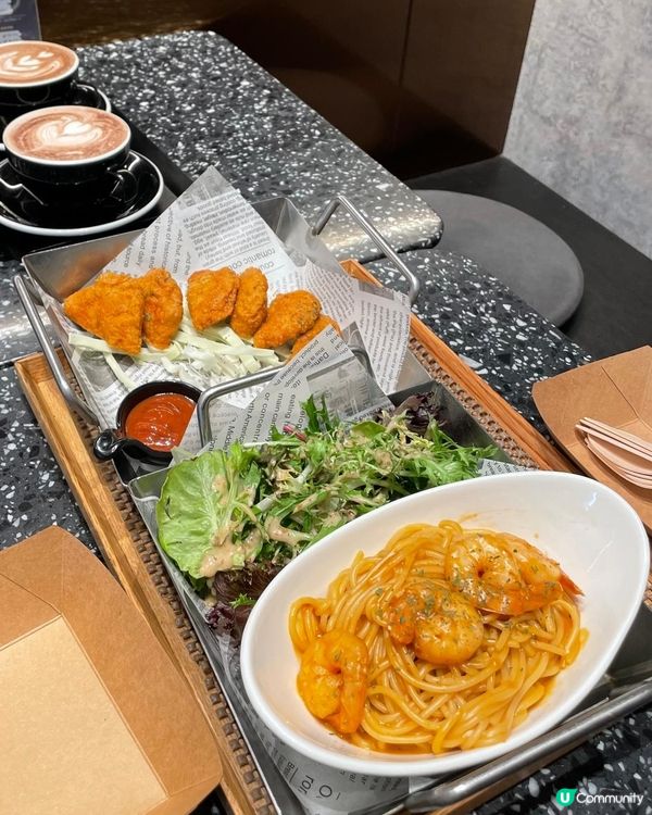 靚靚Coffee ☕️  龍蝦濃湯意粉🦞🍝  勁滿足😋