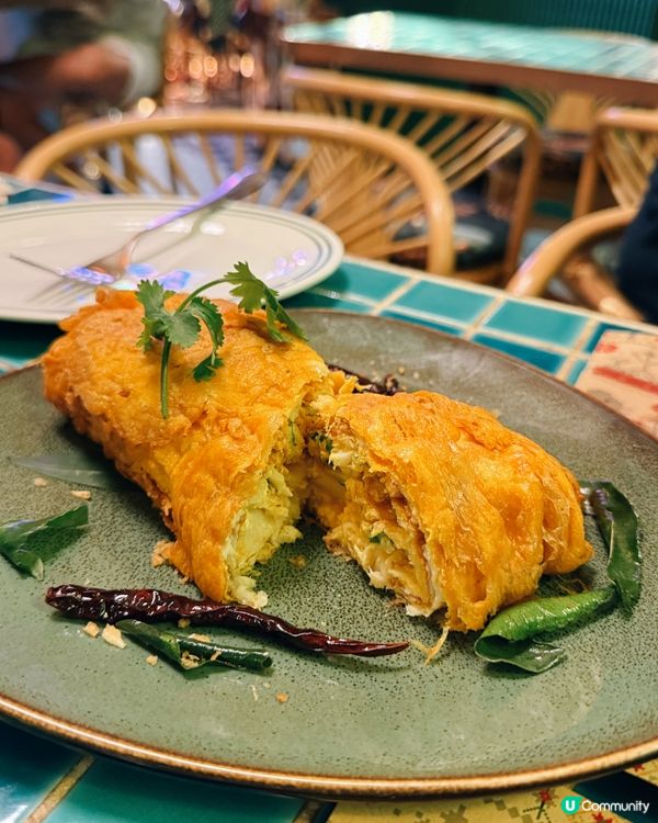 ## 大角咀米芝連泰國菜😋  
## 炭火燒牛肉🔥蟹肉奄列