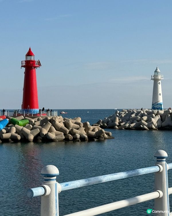 釜山-青沙浦紅白燈塔 