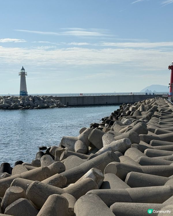 釜山-青沙浦紅白燈塔 