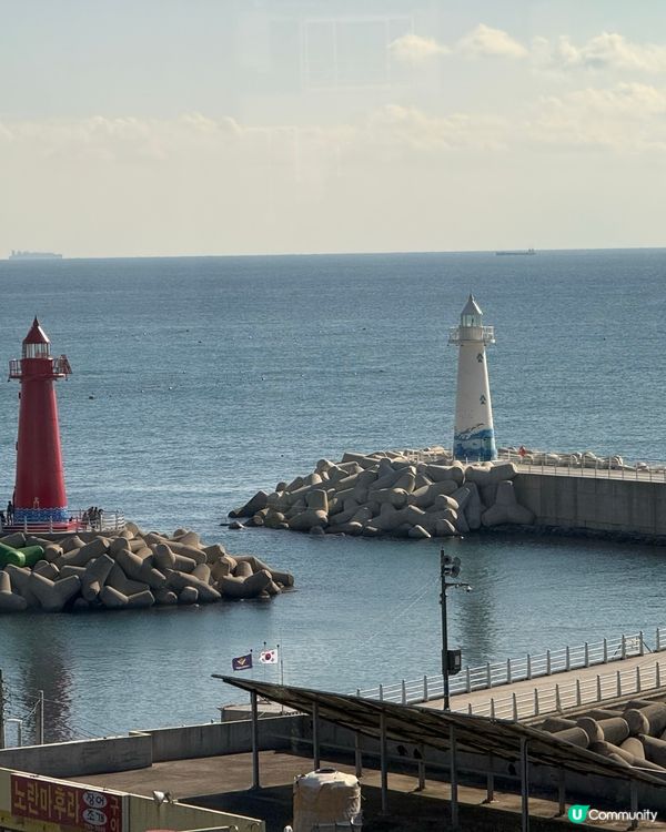 釜山-青沙浦紅白燈塔 