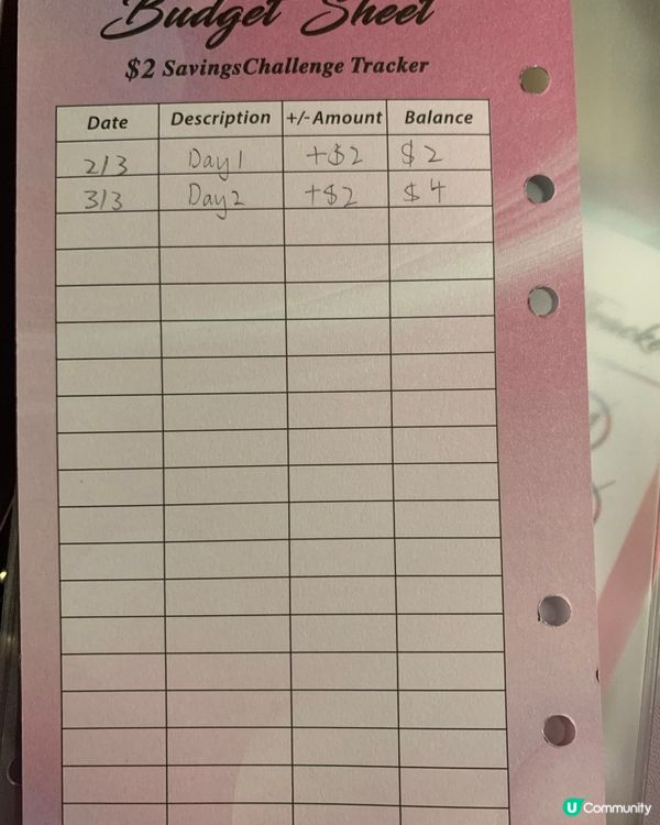 Money Saving Challenge