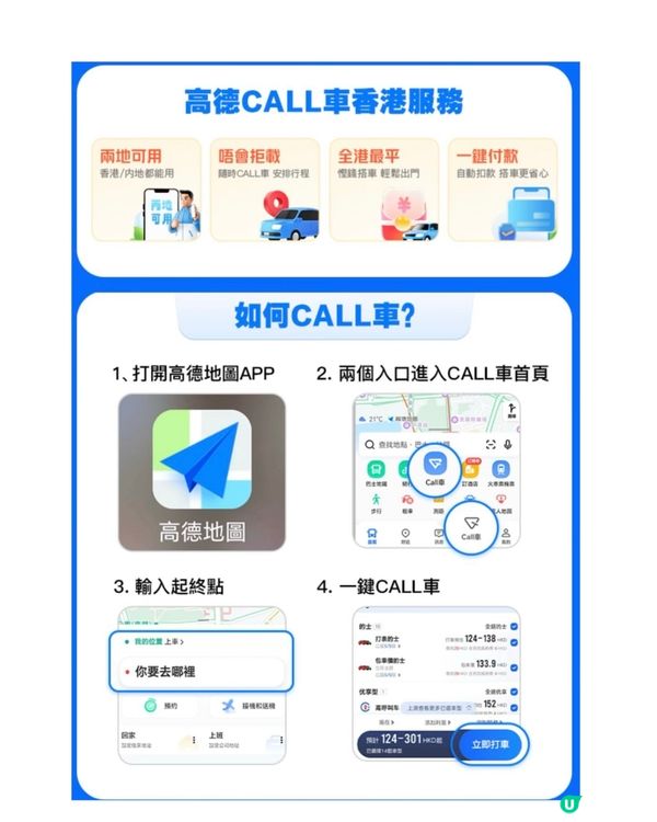 call車周圍去🚙真係好方便!依家用高德地圖APP入面嘅｢高...