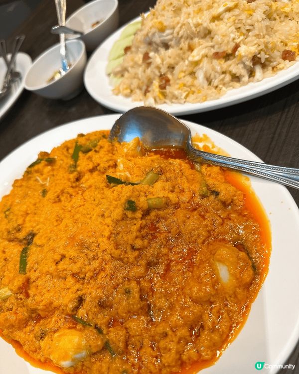 這是泰國建興酒家的咖喱蟹肉、粉絲蝦煲、甜酸炸魚，非常美味！