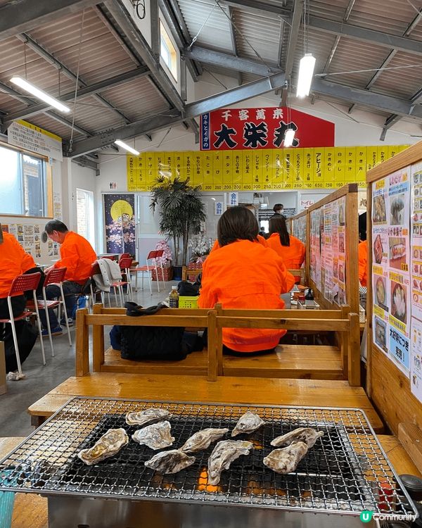 當季的福岡糸島牡蠣小屋 