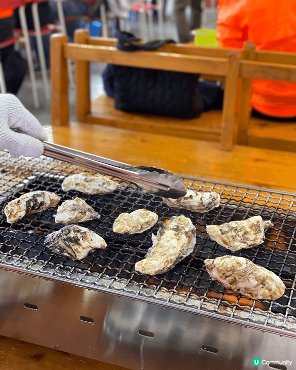 當季的福岡糸島牡蠣小屋 