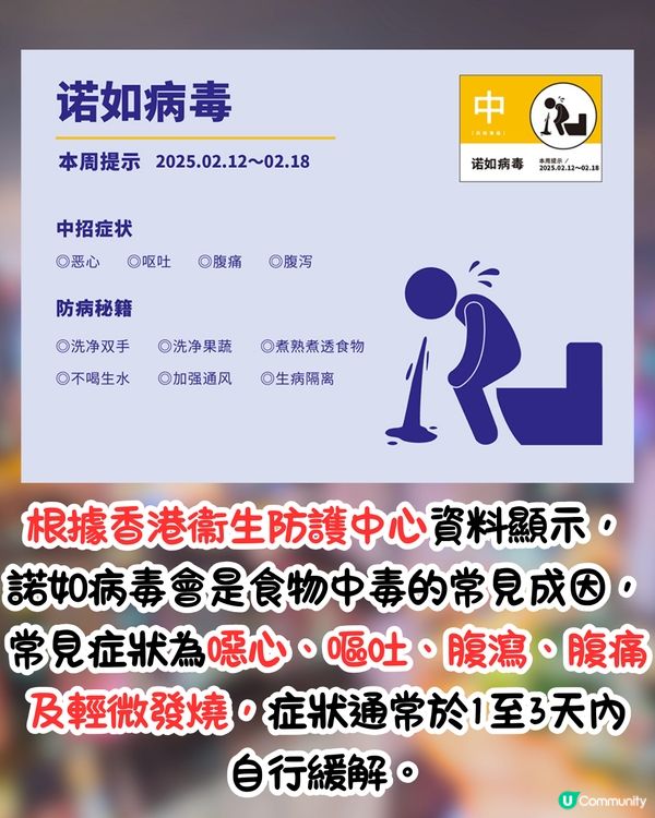 深圳諾如病毒風險升級🦠香港衞生防護中心:4大傳播途徑+11大預防要點‼️行程規劃建議