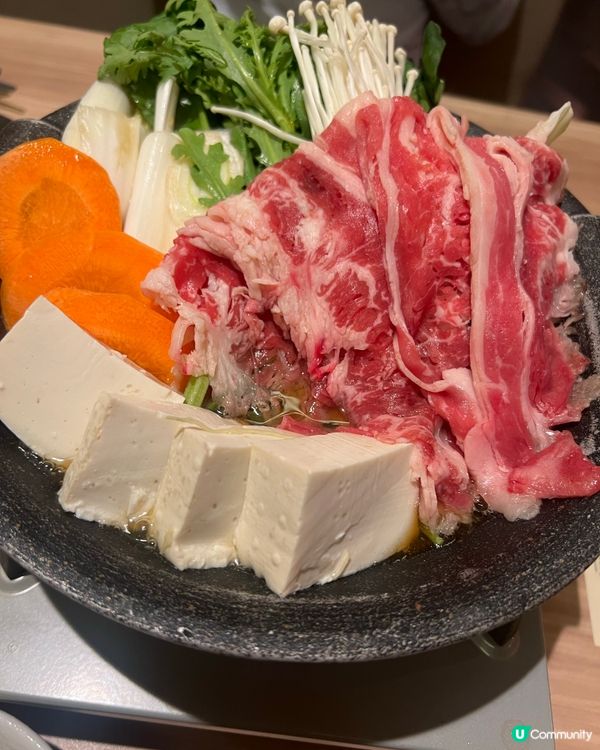 鍋處一人火鍋！牛肉配生雞蛋×烏冬，日式風味大滿足！
