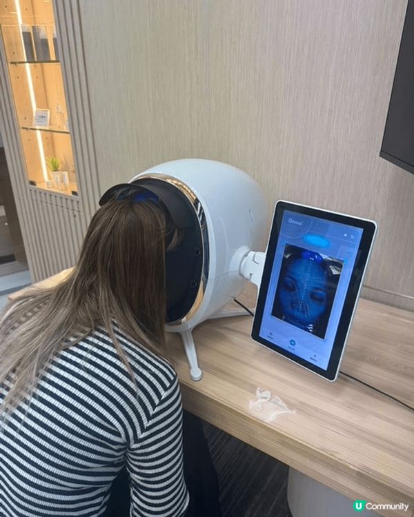 銅鑼灣怡和大廈上面有間美容護膚品，直接做皮膚測試，可以睇到自...