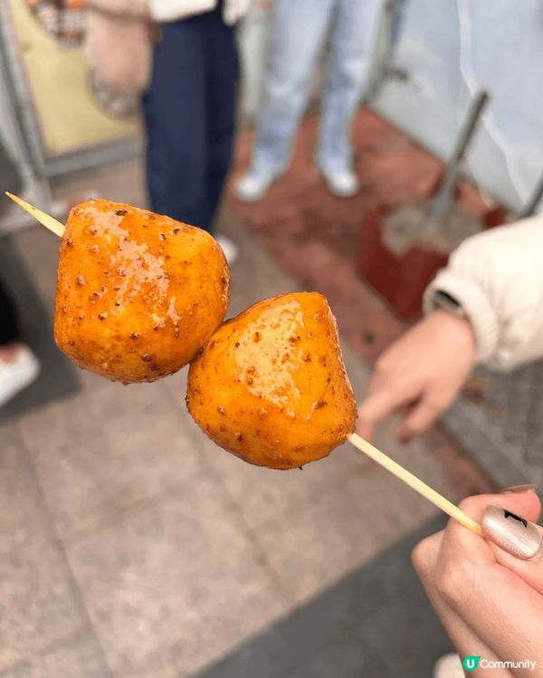 食物打卡相。1.蘇州碧螺春味雪糕 2. 長洲大魚蛋 3.半島...