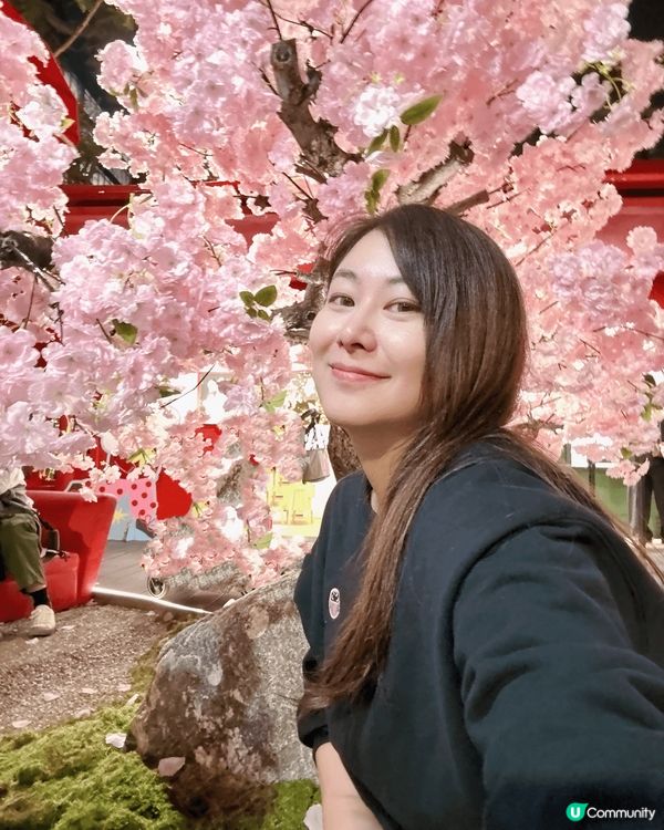 深圳灣萬象城好多主題裝置很適合打卡，剛好做了櫻花主題，非常日...