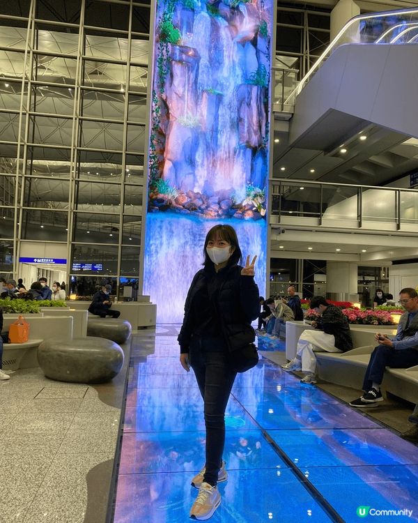 香港機場 瀑布, 視覺效果一流, 營造更舒適宜人的環境氛圍。...