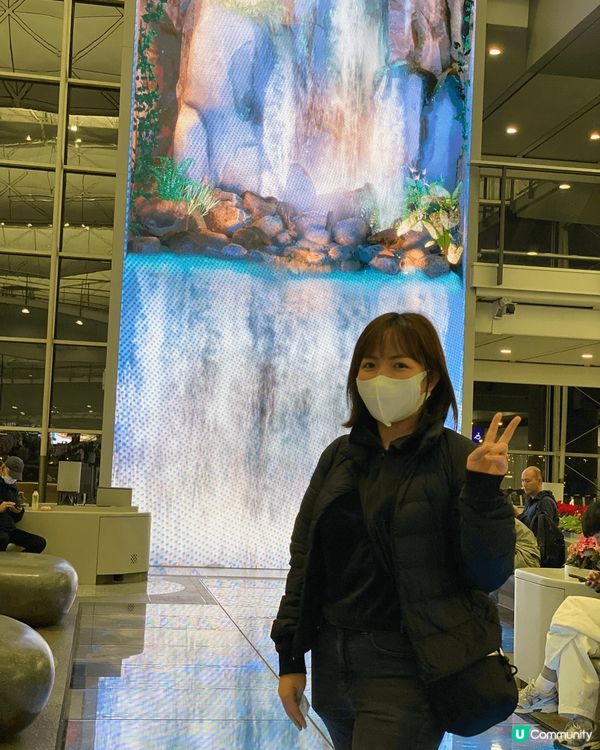 香港機場 瀑布, 視覺效果一流, 營造更舒適宜人的環境氛圍。...