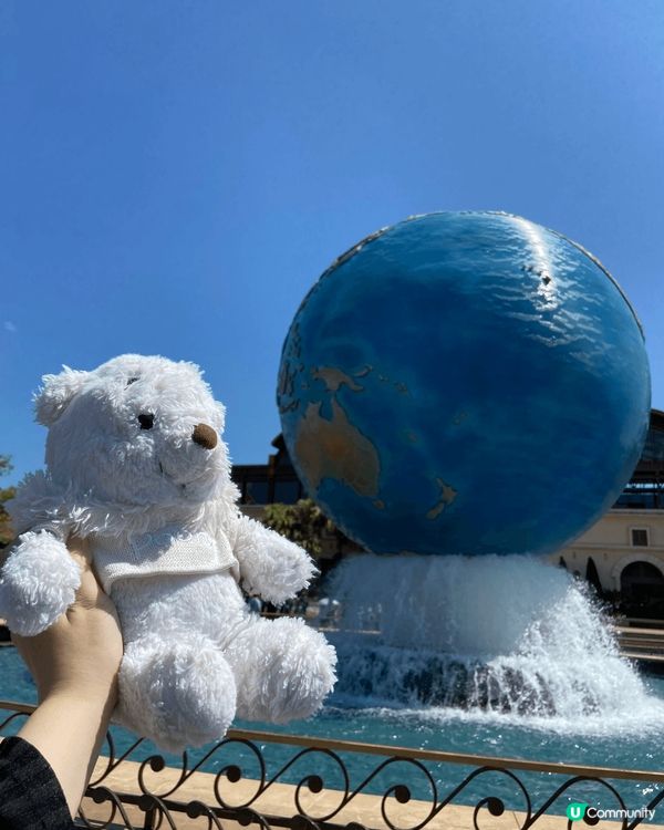 日本東京迪士尼海洋美景，帶埋最鍾意嘅公仔去影地球打卡位 希望...