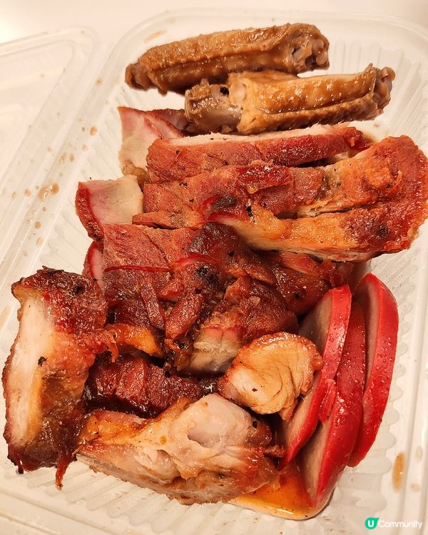 🐖Encore大家樂$30半斤叉燒+$10四片紅腸兩滷水雞中...