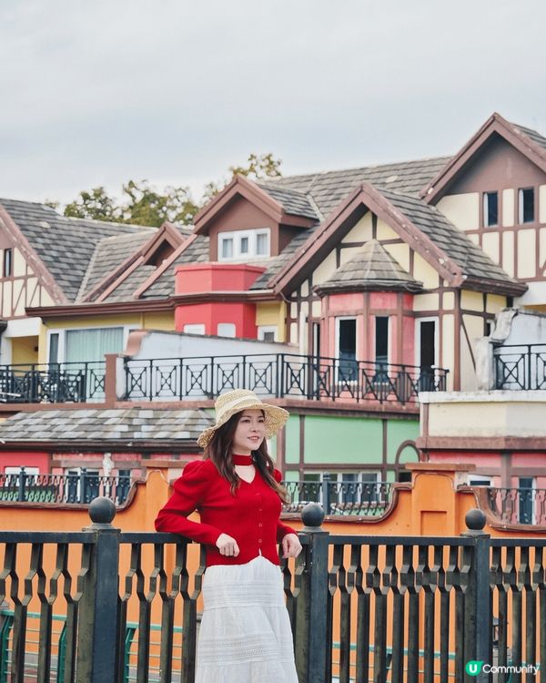 農曆新年去咗河源巴伐利亞莊園行下，呢到嘅彩色小屋打卡真係好靚...