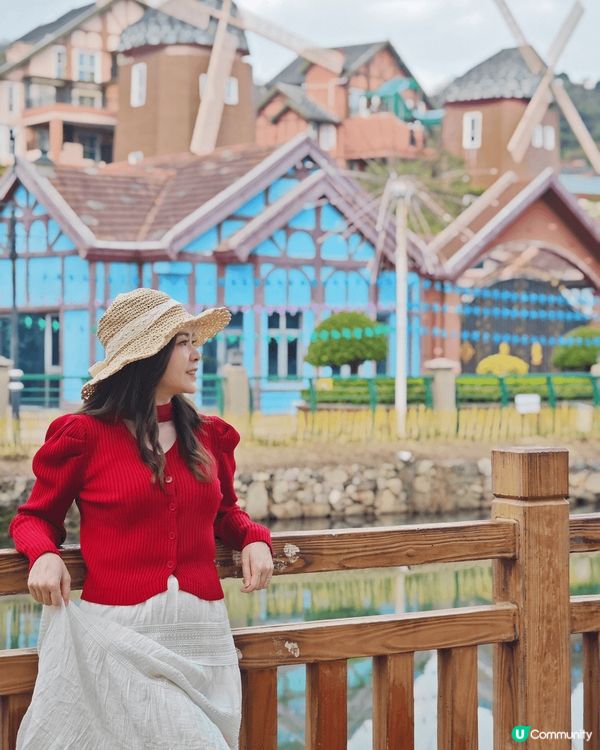 農曆新年去咗河源巴伐利亞莊園行下，呢到嘅彩色小屋打卡真係好靚...