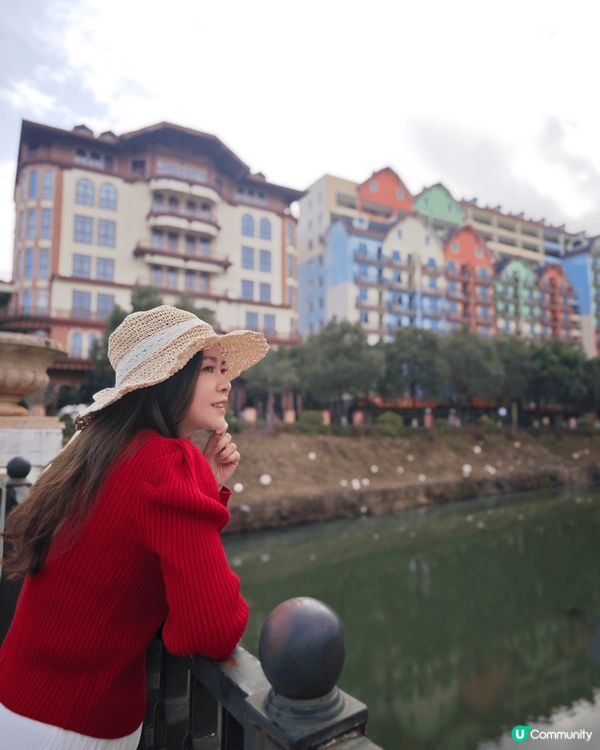 農曆新年去咗河源巴伐利亞莊園行下，呢到嘅彩色小屋打卡真係好靚...