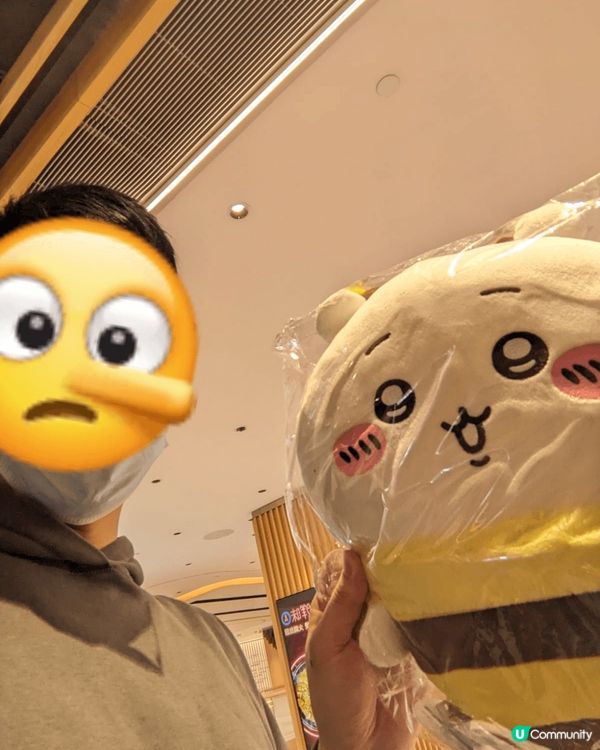 可愛的chiikawa公仔，見到就覺得可愛，令人要同佢打返張...
