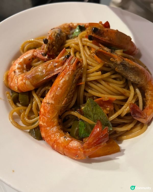 澳門必食推介！美好年代冬陰功大蝦意粉🦐🍝色香味美！🤤