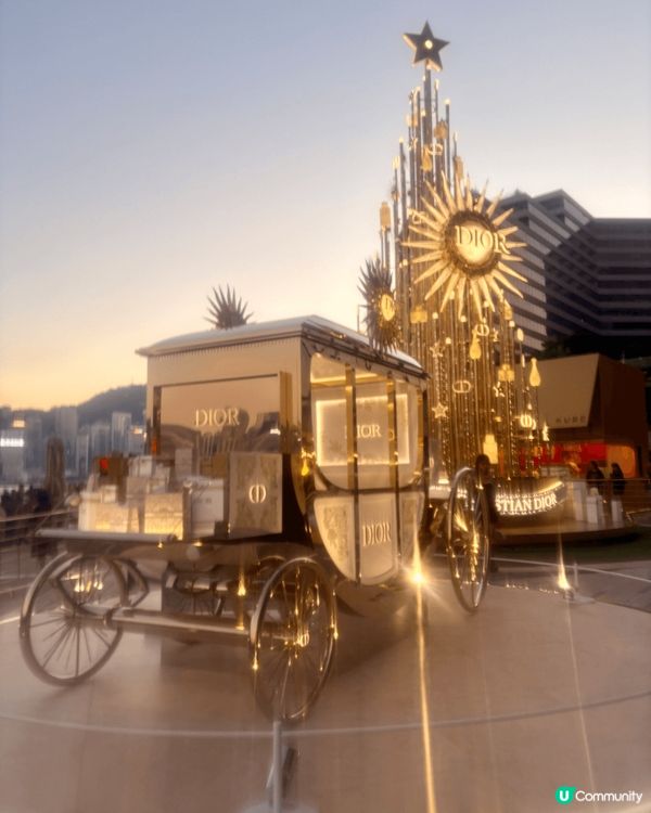 尖沙咀K11musea海旁2024年聖誕Dior 聖誕樹，閃...