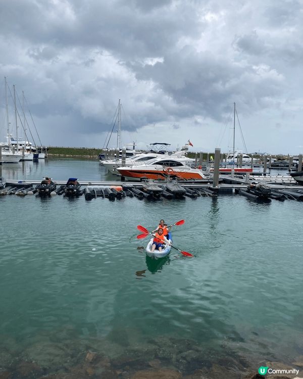 深圳南澳非常適合一家大細玩樂..有遊艇會！夜晚可以燒烤放煙花...