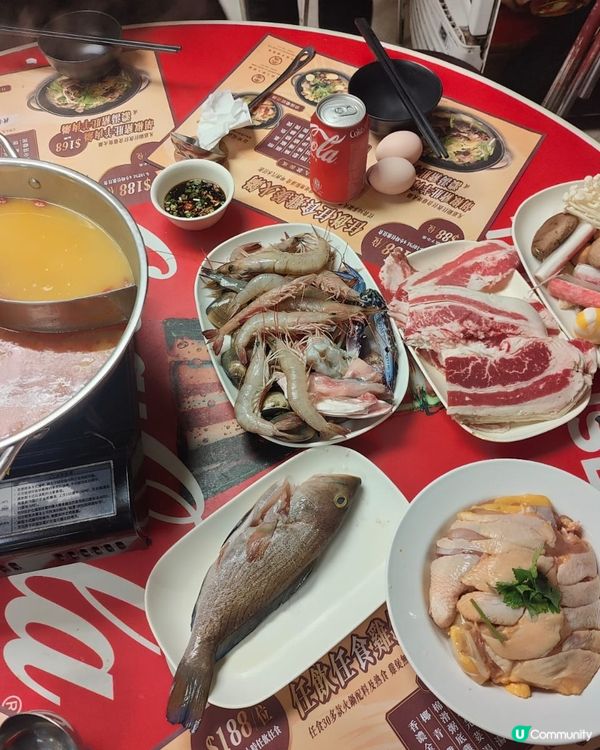 ## 柴灣漁灣街市 $188免加一任食任飲 火鍋🦀🦐🐟