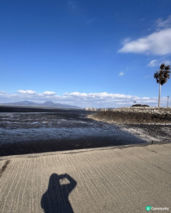 位於日本四國熊本縣阿部田海床路，有著日本第一大潮汐落差的有明...