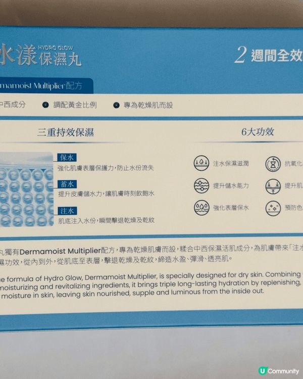 服用NATURO VITA 水漾保濕丸14日後，我覺得出油出...