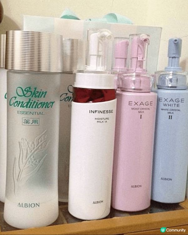 ALBION是我覺得最適合我也最有效果的保養品。