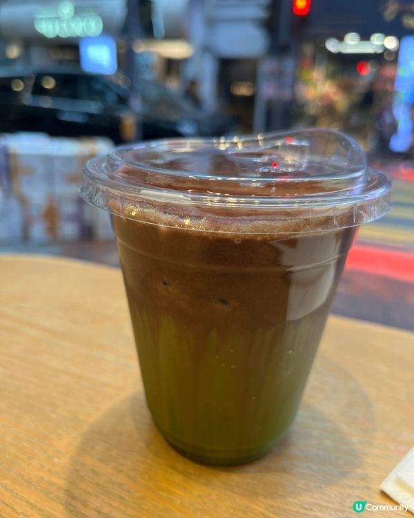 Matcha 🍵 Dark🍫 latte 
