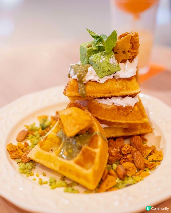 又一城柑橘主題餐廳🍊 必食開心果蜜糖窩夫🧇